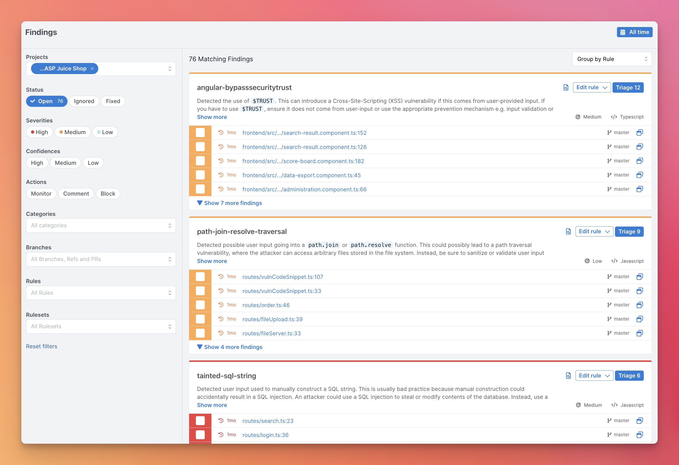 Semgrep 平台图片