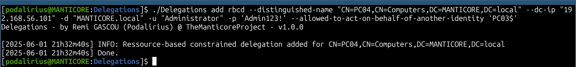 Demonstration of Add Mode