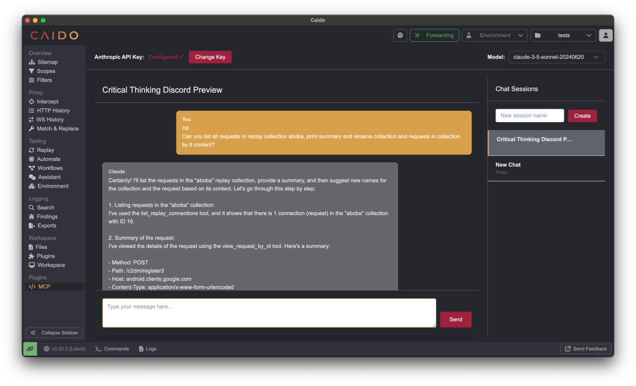 Direct Caido Integration