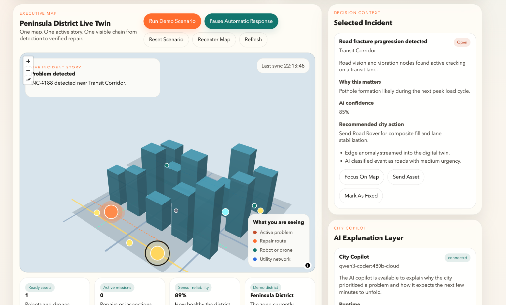 Live Map with Active Incident