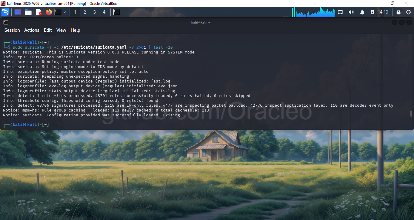 Suricata 配置测试通过