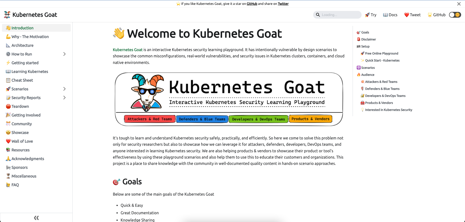 Kubernetes Goat 文档指南