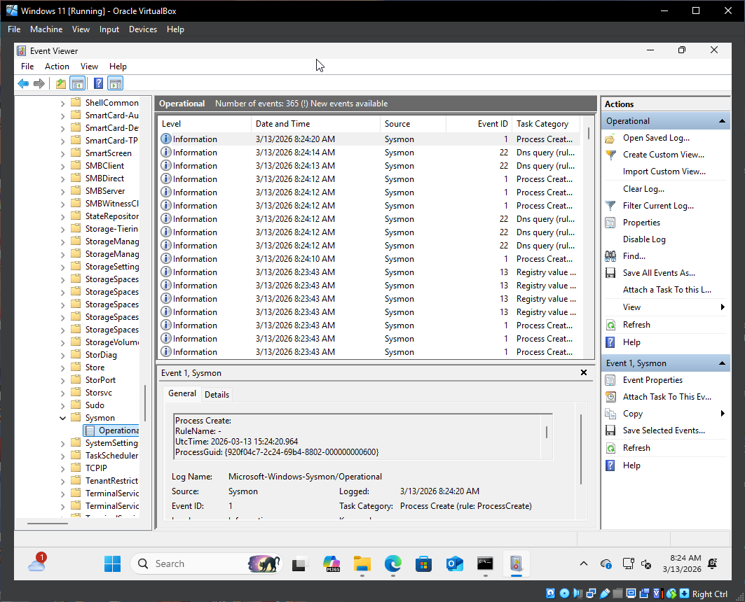 Sysmon Log Ingestion