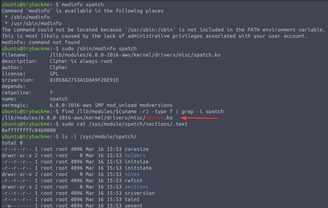 spatch 的模块元数据