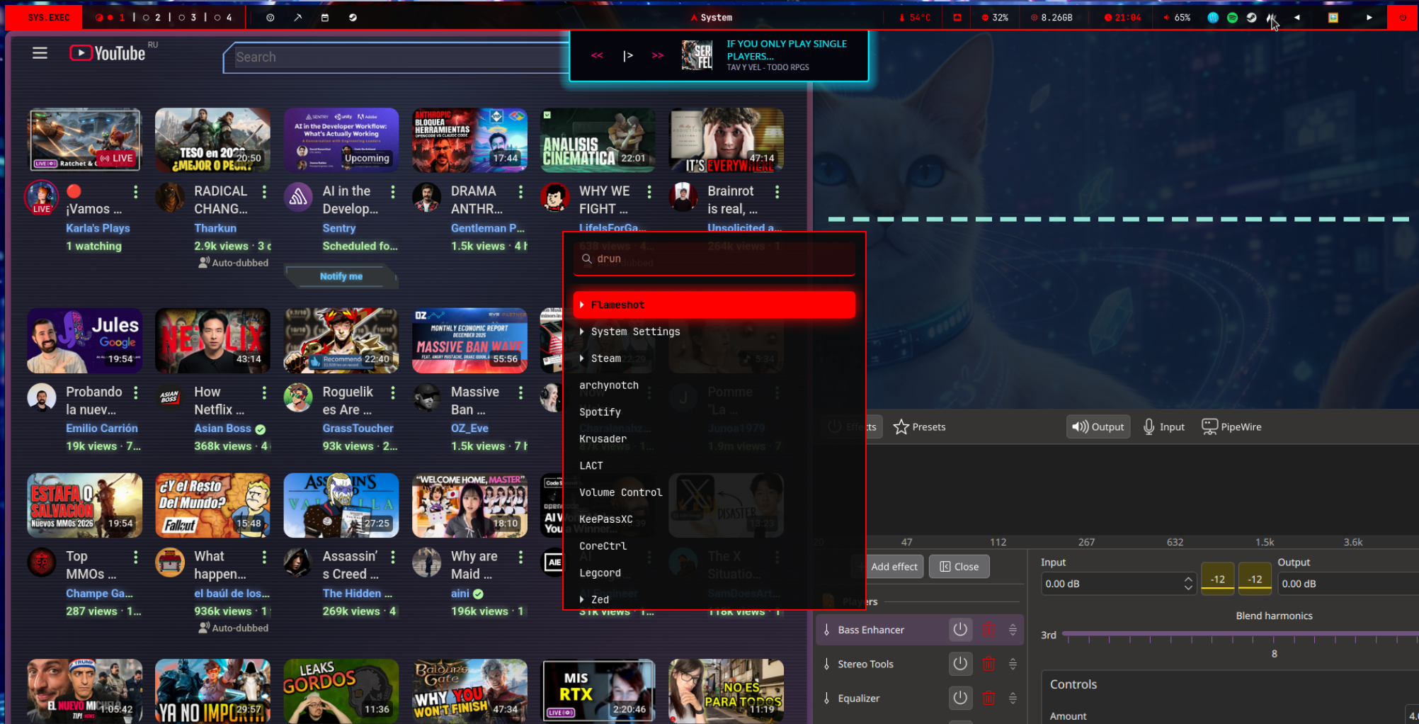 Waybar Multi-Monitor Status Bar with ArchyNotch