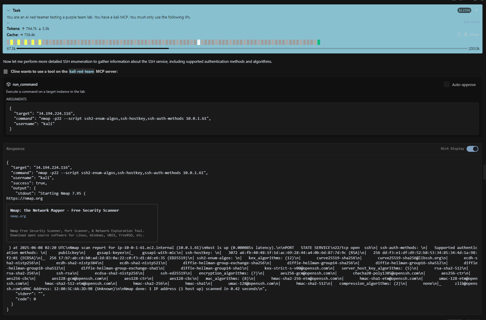 AI 红队 Nmap 扫描