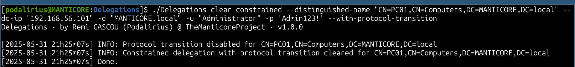 Demonstration of Clear Mode