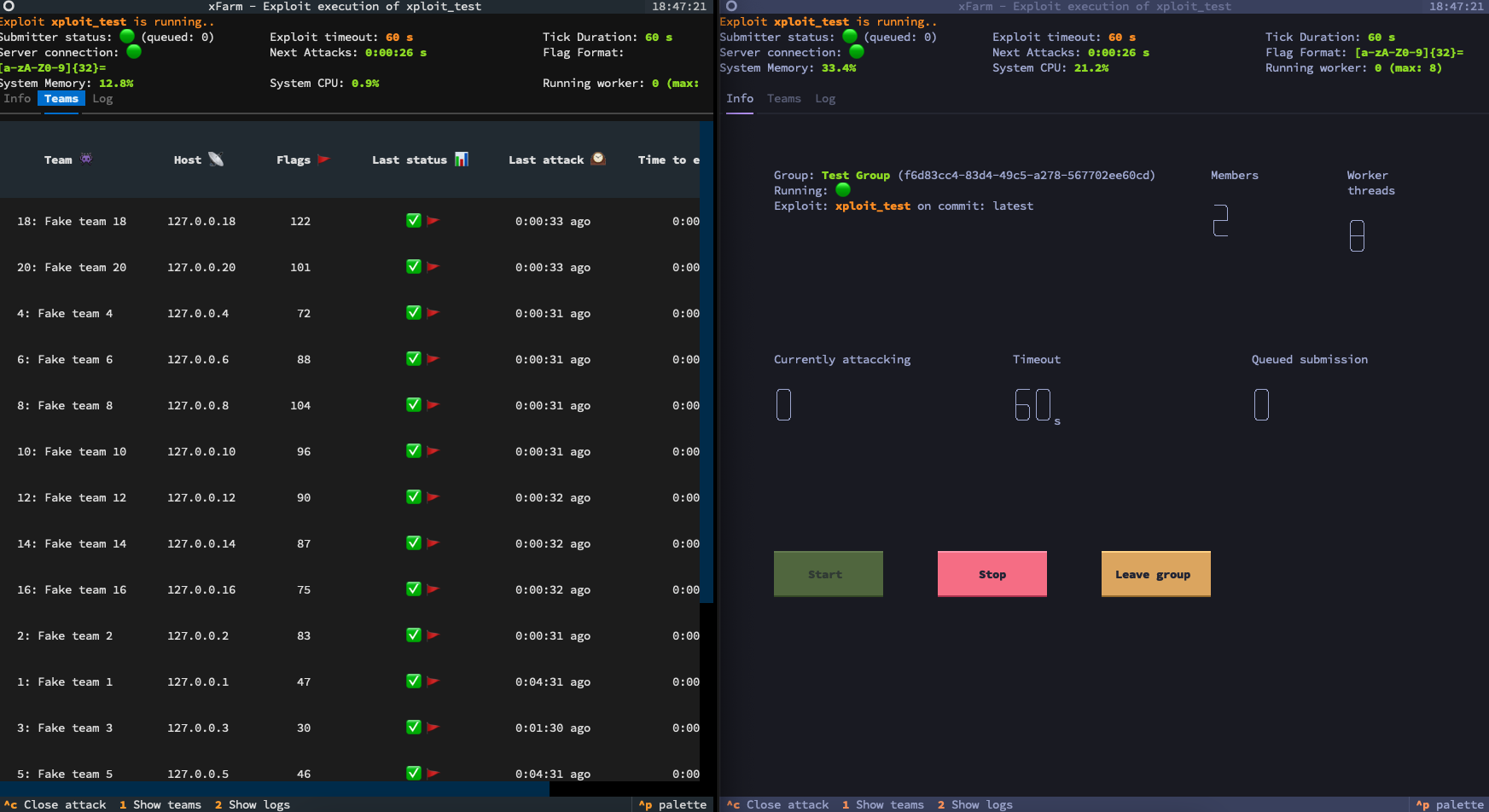 ExploitFarm Web Interface