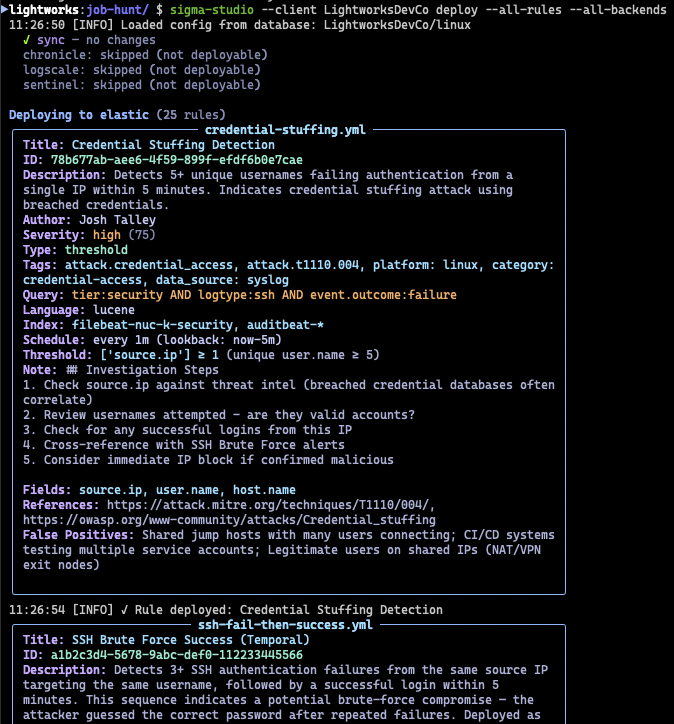 Deploy CLI: Rules Deploying