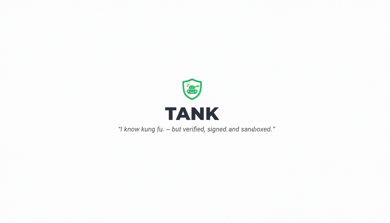 Tank — Security-first package manager for AI agent skills