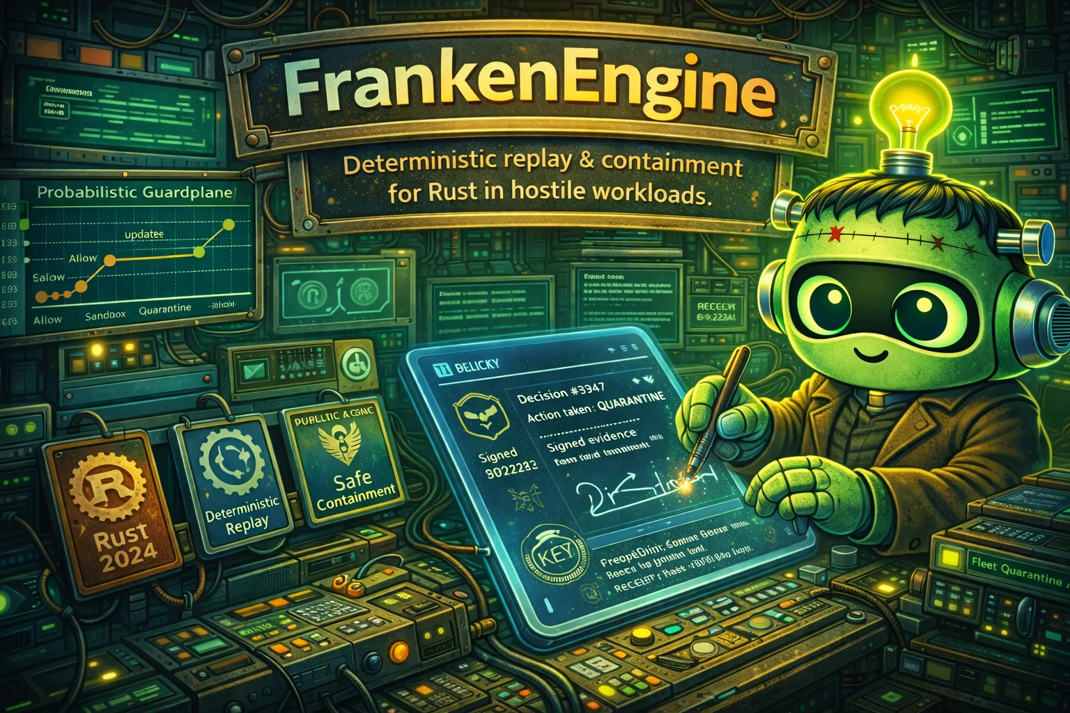 FrankenEngine - Native Rust runtime for high-trust extension workloads