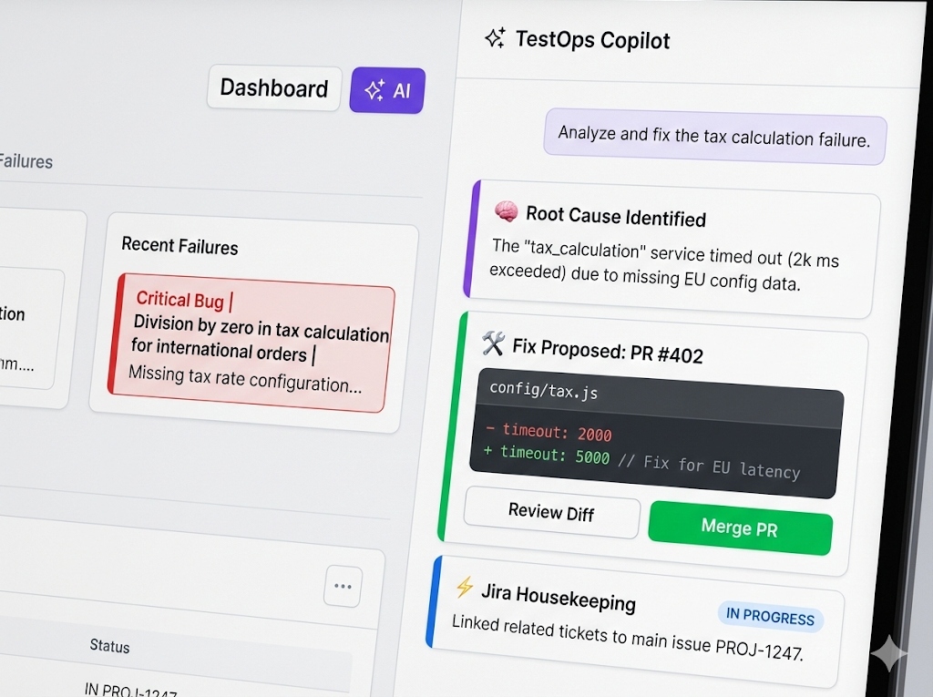 TestOps Copilot - Agentic Command Center