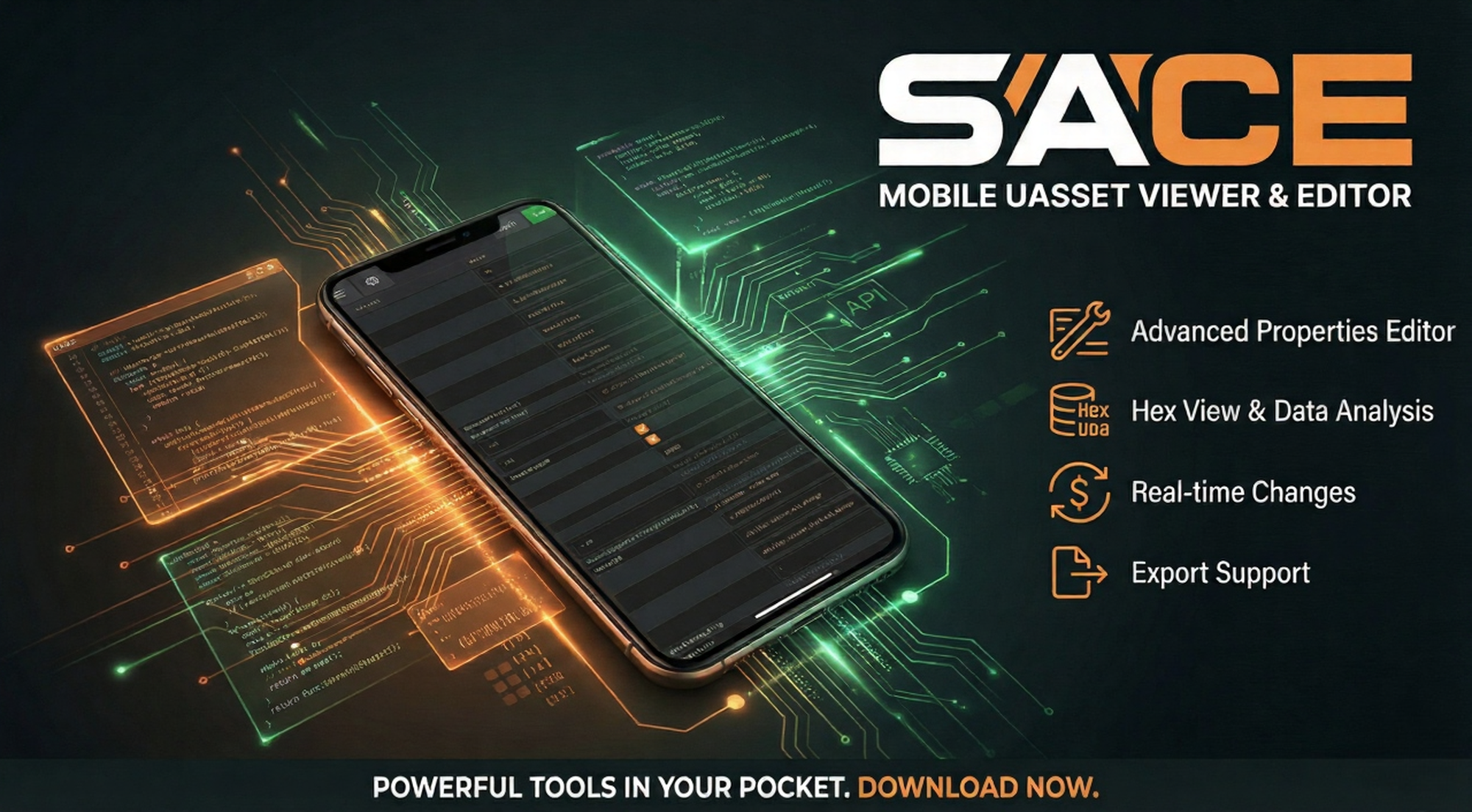 Sace UAsset Viewer Android Banner