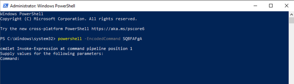 Encoded Command Simulation