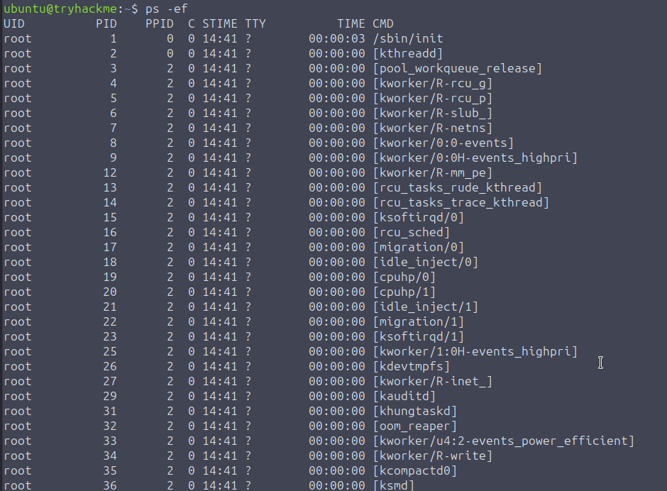 显示可疑内核样式条目的进程审查