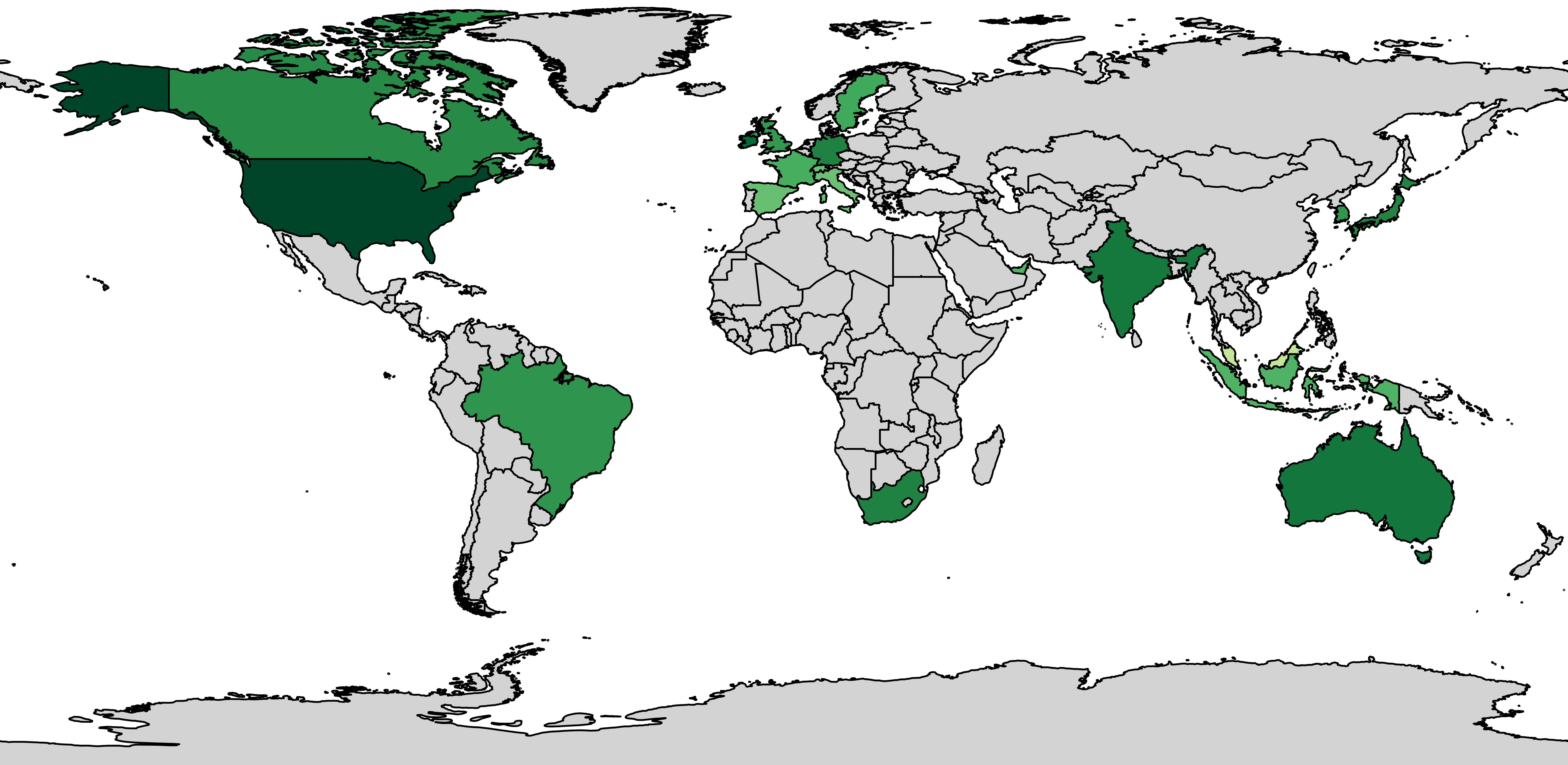 Figure 4: AWS API Gateway - IP addresses per country