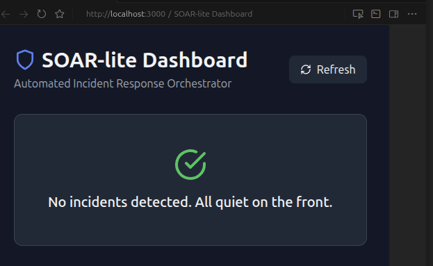 SOAR-lite Dashboard