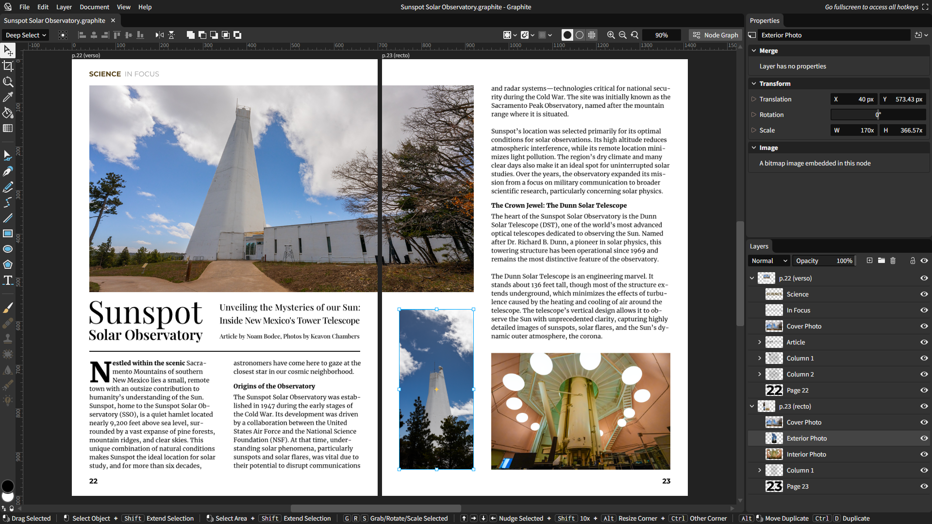 杂志跨页设计,预览即将推出的桌面排版功能重点