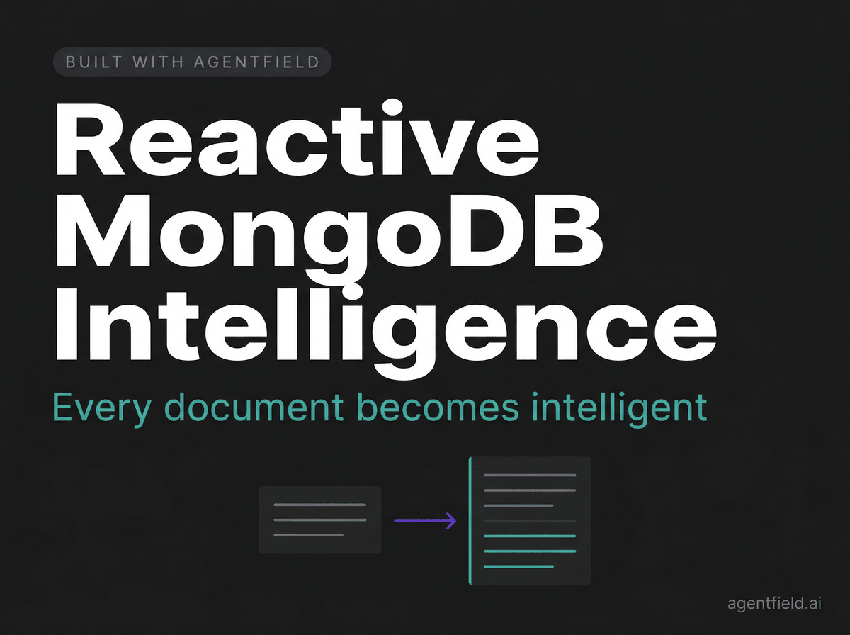 Reactive MongoDB Intelligence