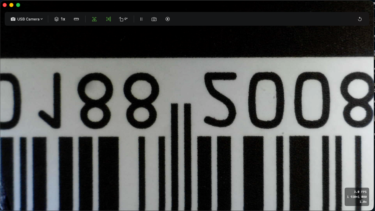 Barcode close-up