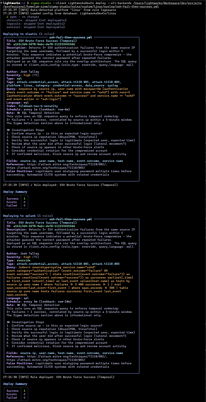 Tune: Deploy Details