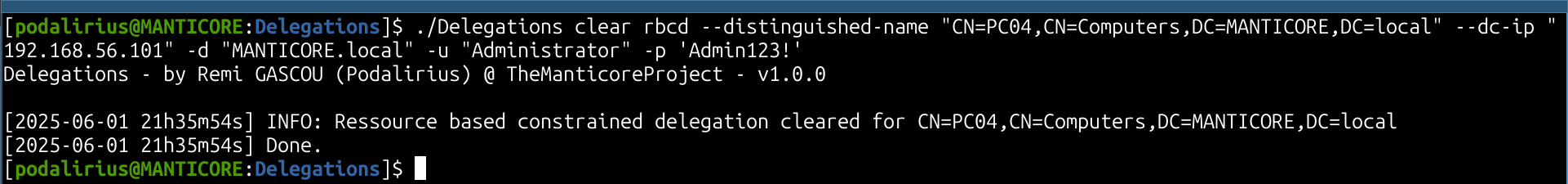 Demonstration of Clear Mode