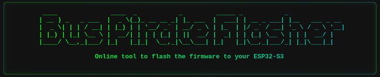 ESP32 Bus Pirate web flasher 的横幅