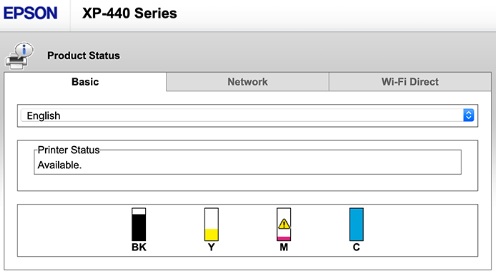 HTTP Accessible Epson Printers Screenshot