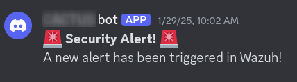 Discord Alert Example