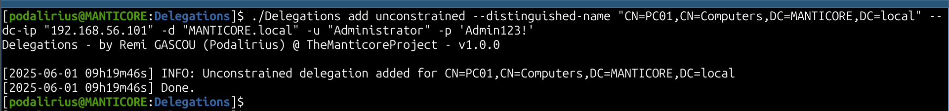 Demonstration of Add Mode