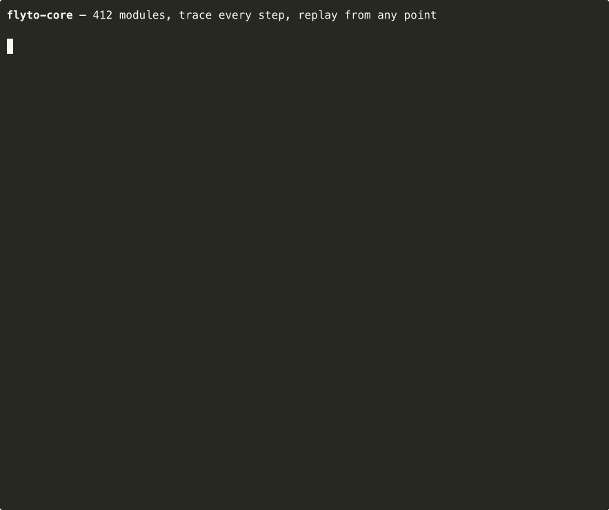 flyto-core demo: API pipeline → replay → browser automation
