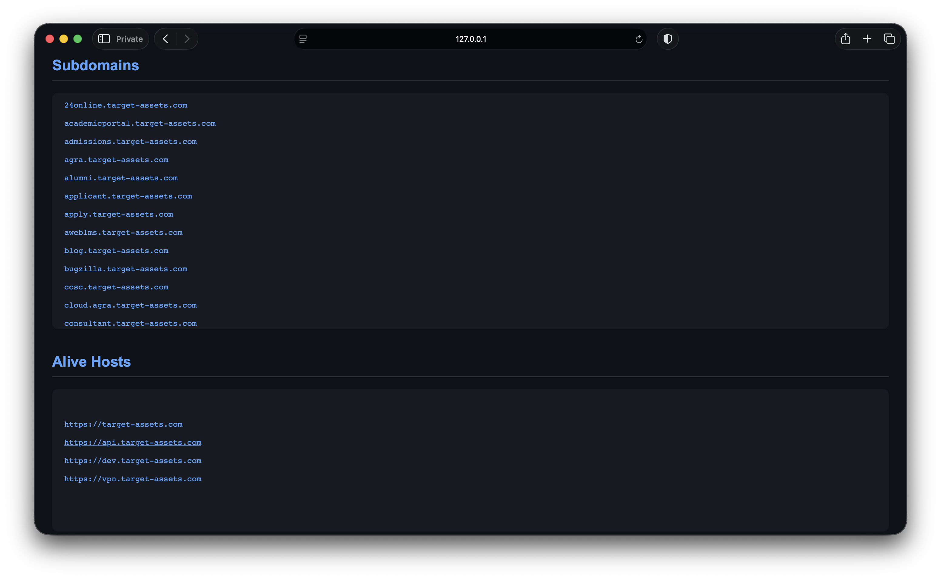 ReconHunter Report Preview