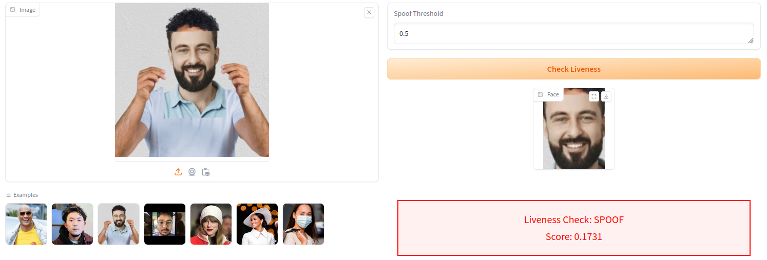 face liveness detection
