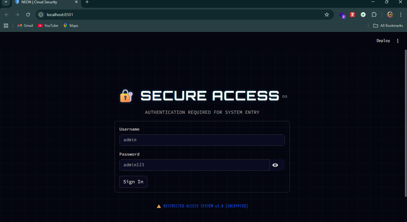 Secure Login