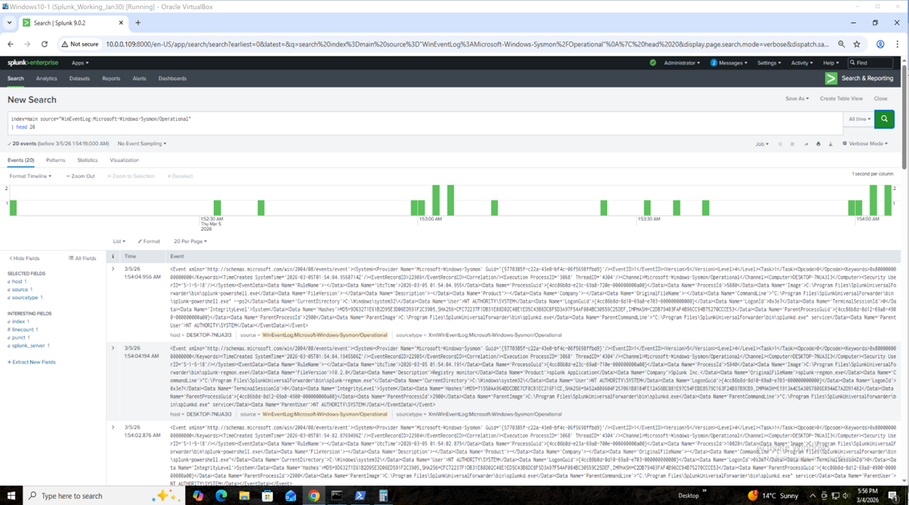 Sysmon Log Ingestion