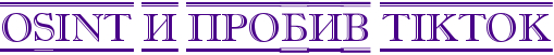 OSINT 与 TikTok 调查