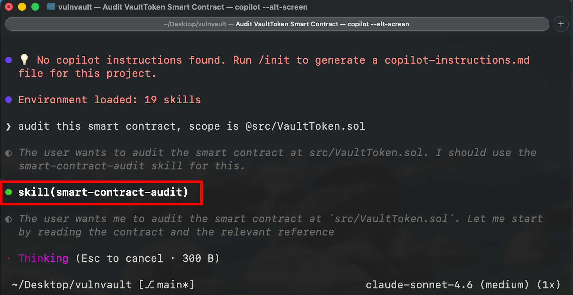 After: Starting security analysis