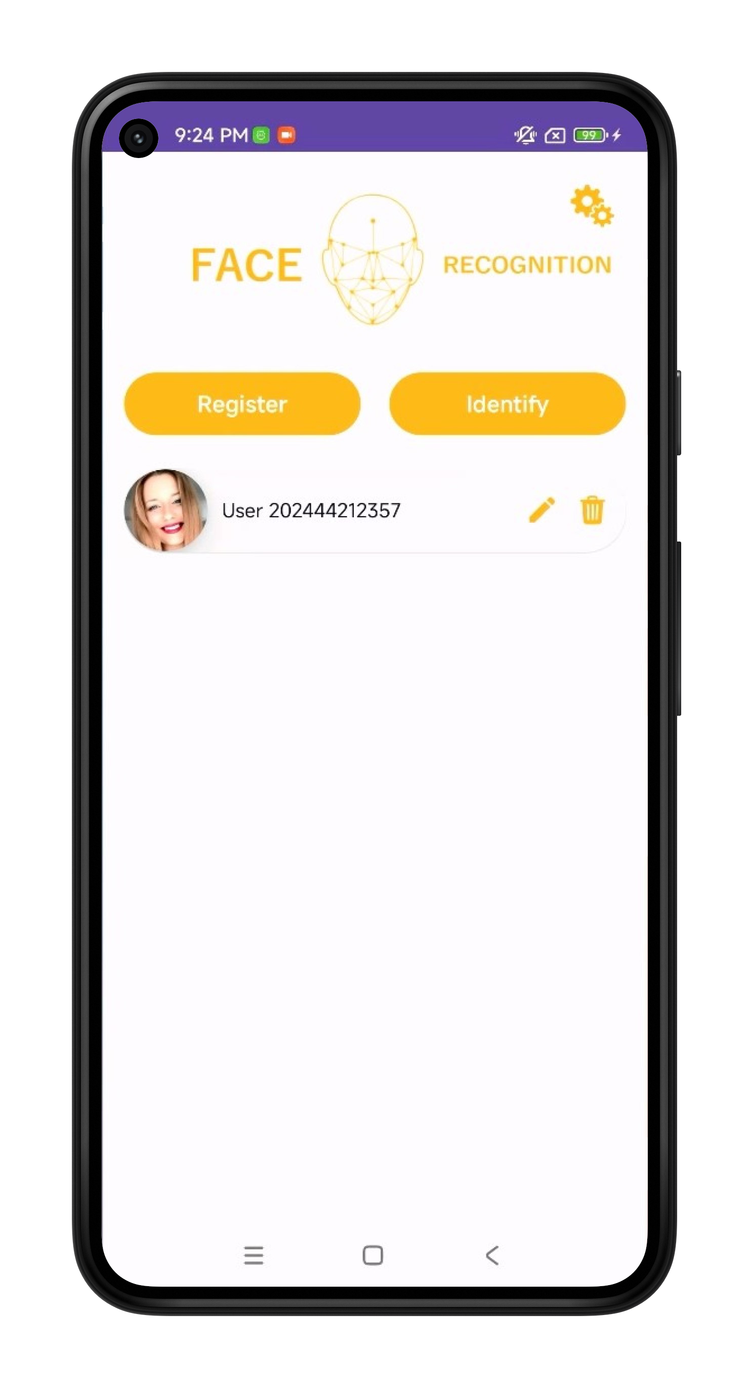 face recognition, liveness detection android demo snap 2