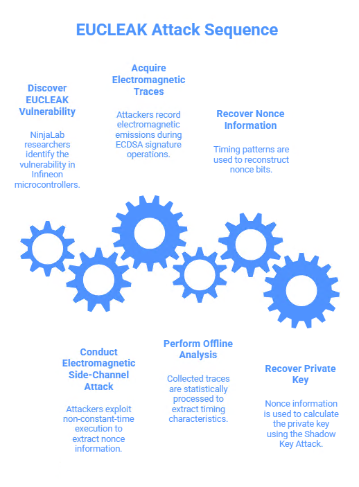 Shadow Key Attack: Fundamental Threat of Bitcoin Transaction Nonce Leak from EUCLEAK Mechanism via Extended Euclidean Algorithm Side Channels in YubiKey 5 and Infineon Microcontrollers