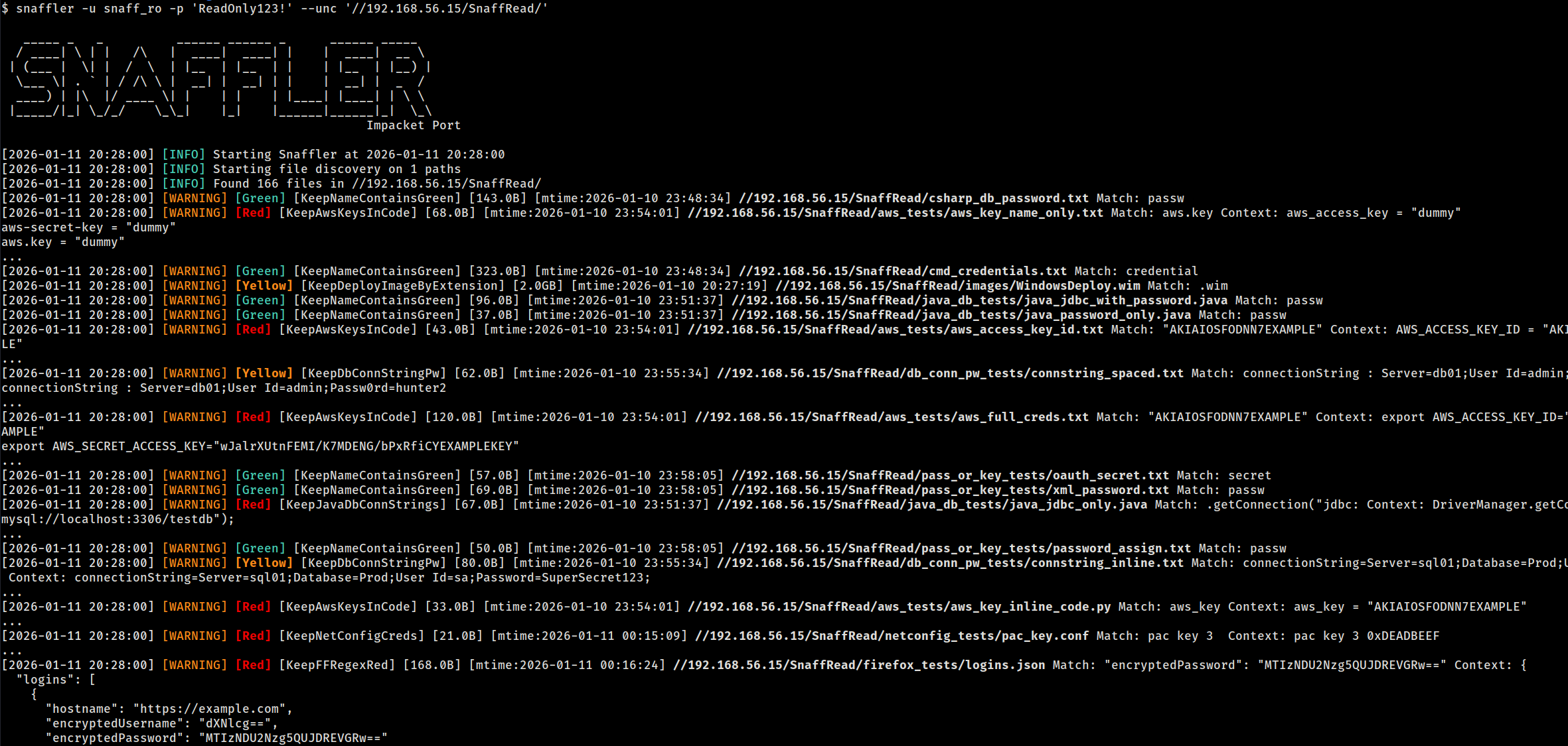 snaffler-ng 运行截图