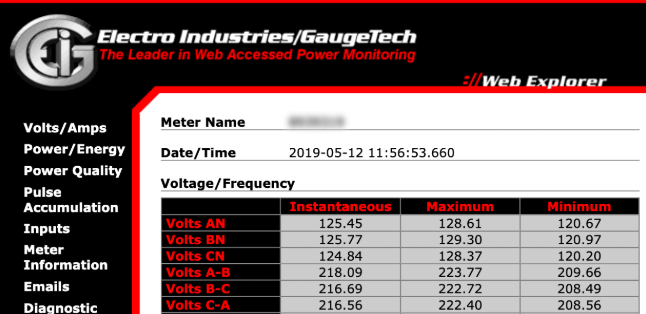 GaugeTech Electricity Meters Screenshot