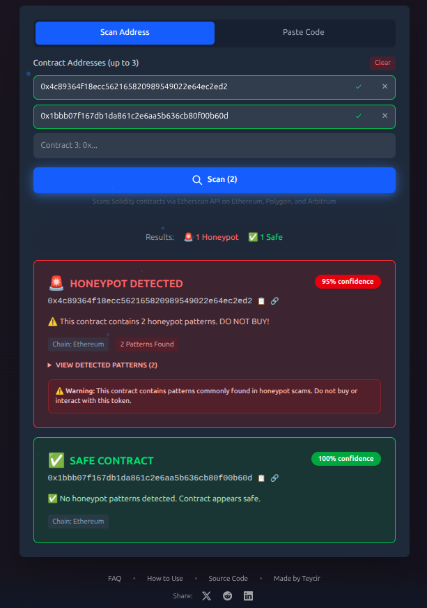 Scan by Contract Address