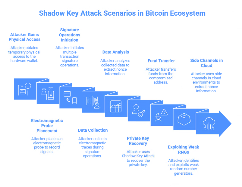 Shadow Key Attack: Fundamental Threat of Bitcoin Transaction Nonce Leak from EUCLEAK Mechanism via Extended Euclidean Algorithm Side Channels in YubiKey 5 and Infineon Microcontrollers