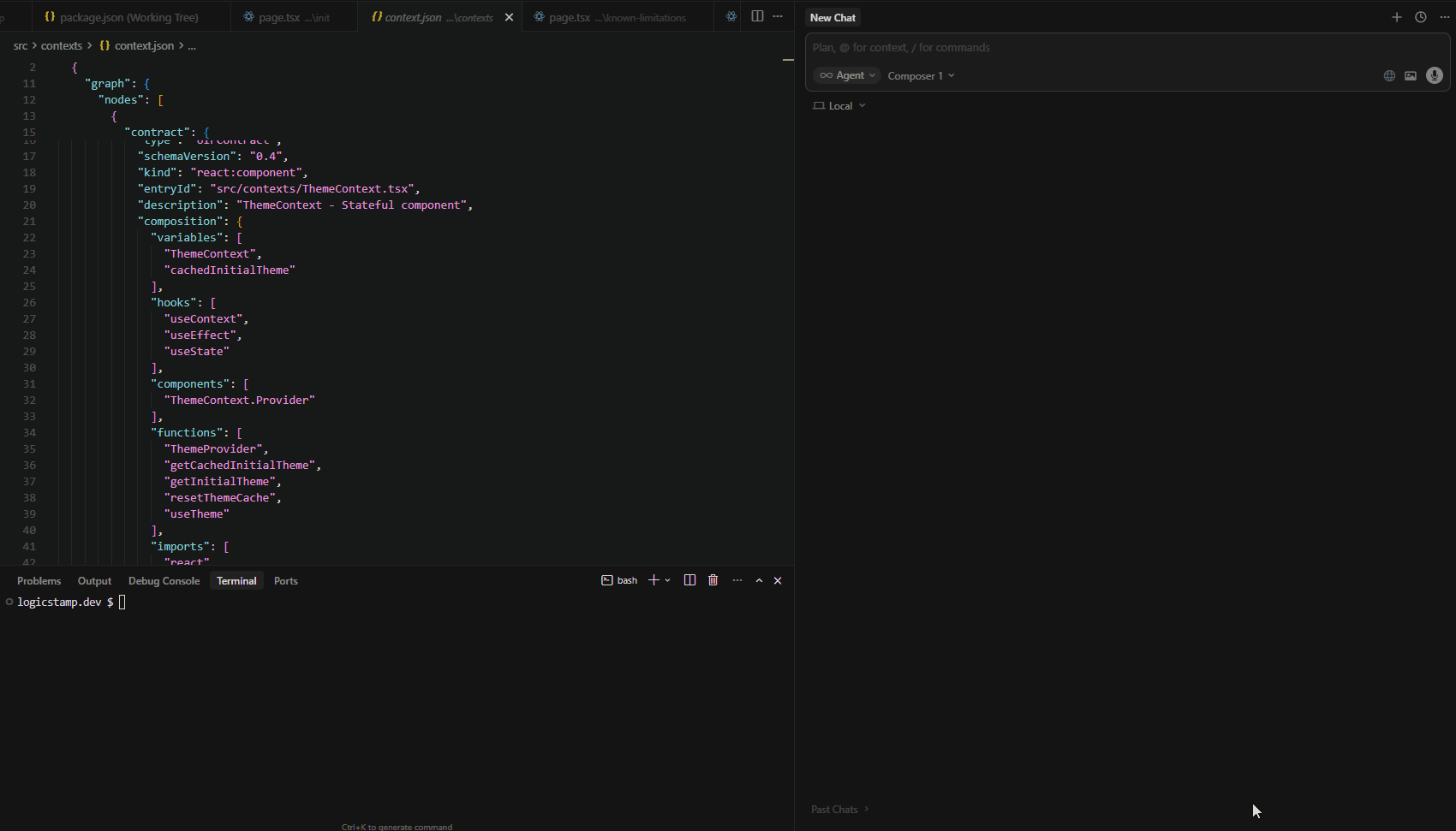 LogicStamp MCP Workflow