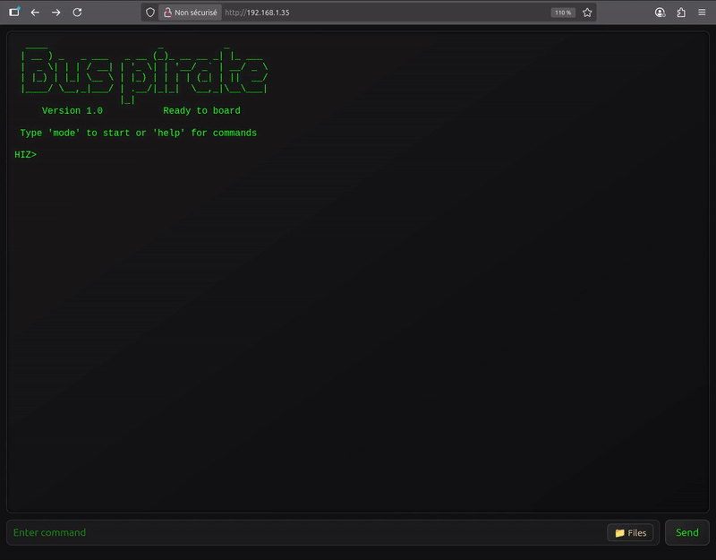 展示 ESP32 Bus Pirate 固件 LittleFS 文件系统的演示