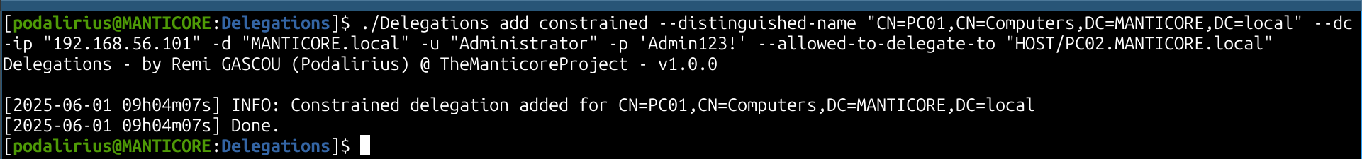 Demonstration of Add Mode