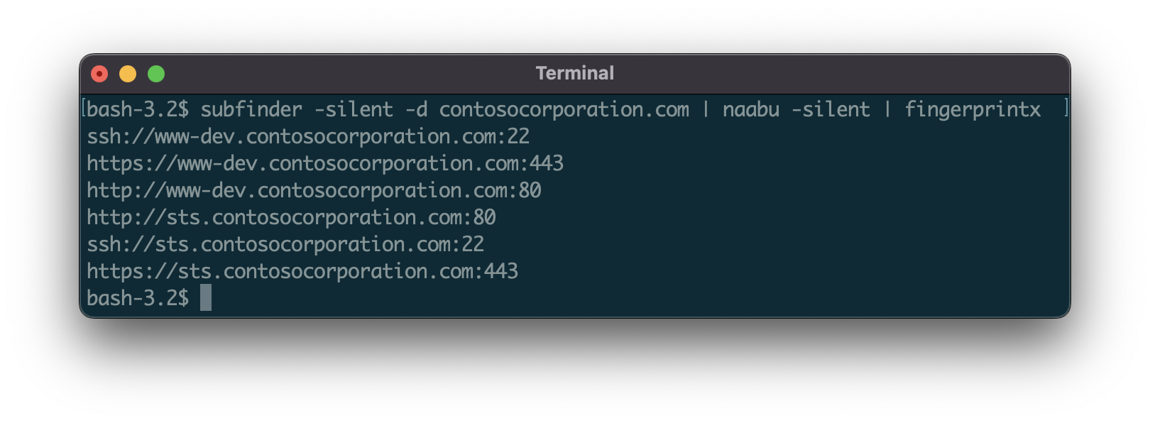 Fingerprintx 链式示例