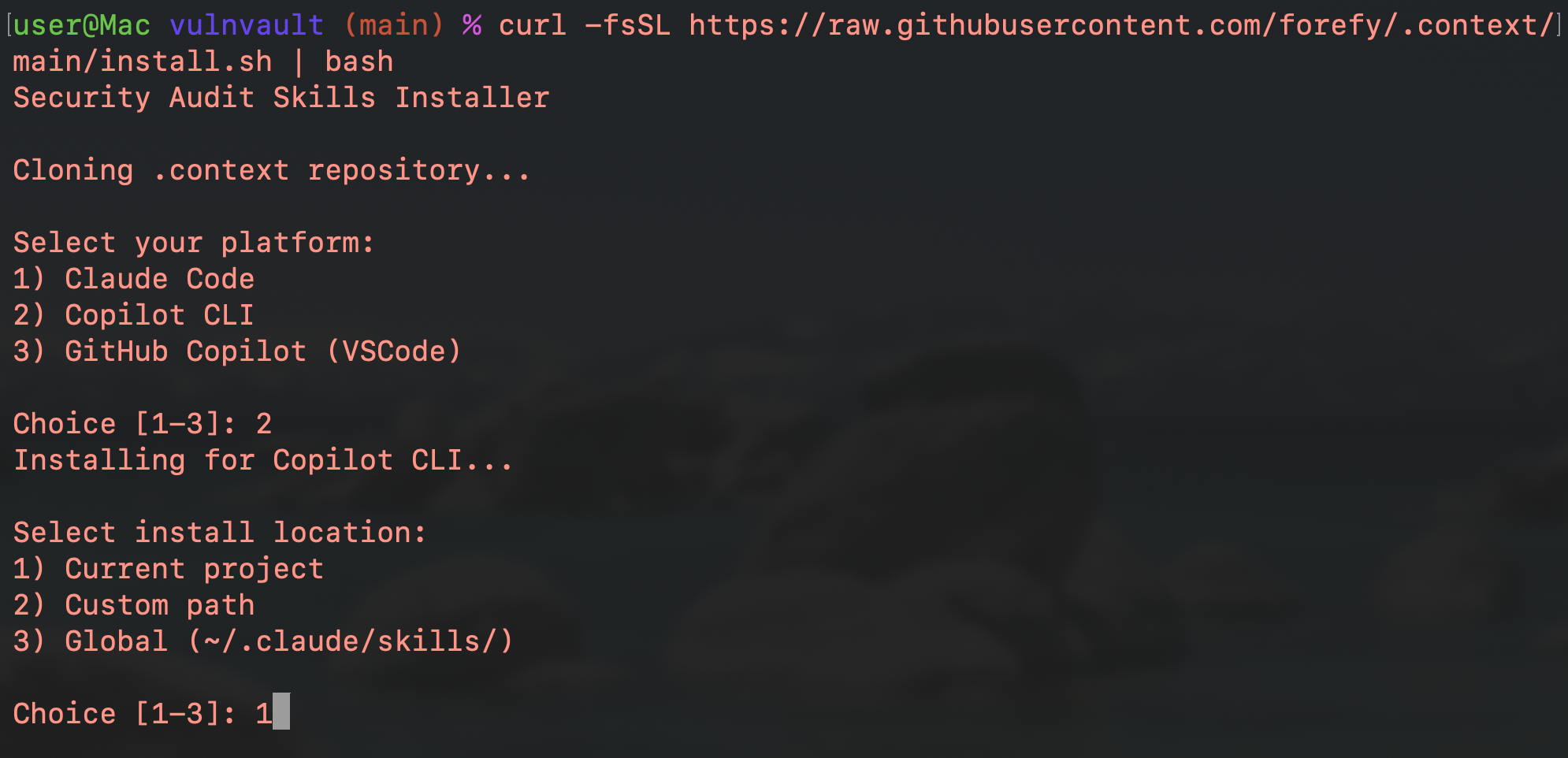 Before: .context reop setup