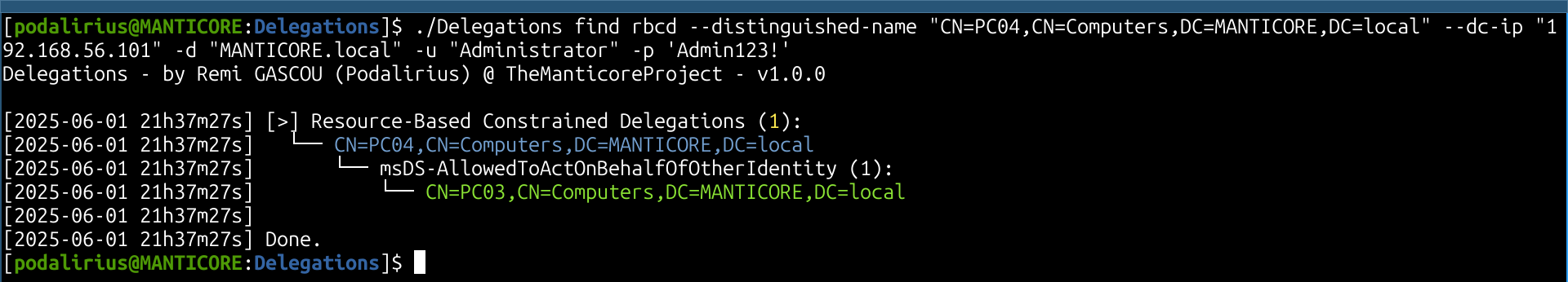 Demonstration of Find Mode