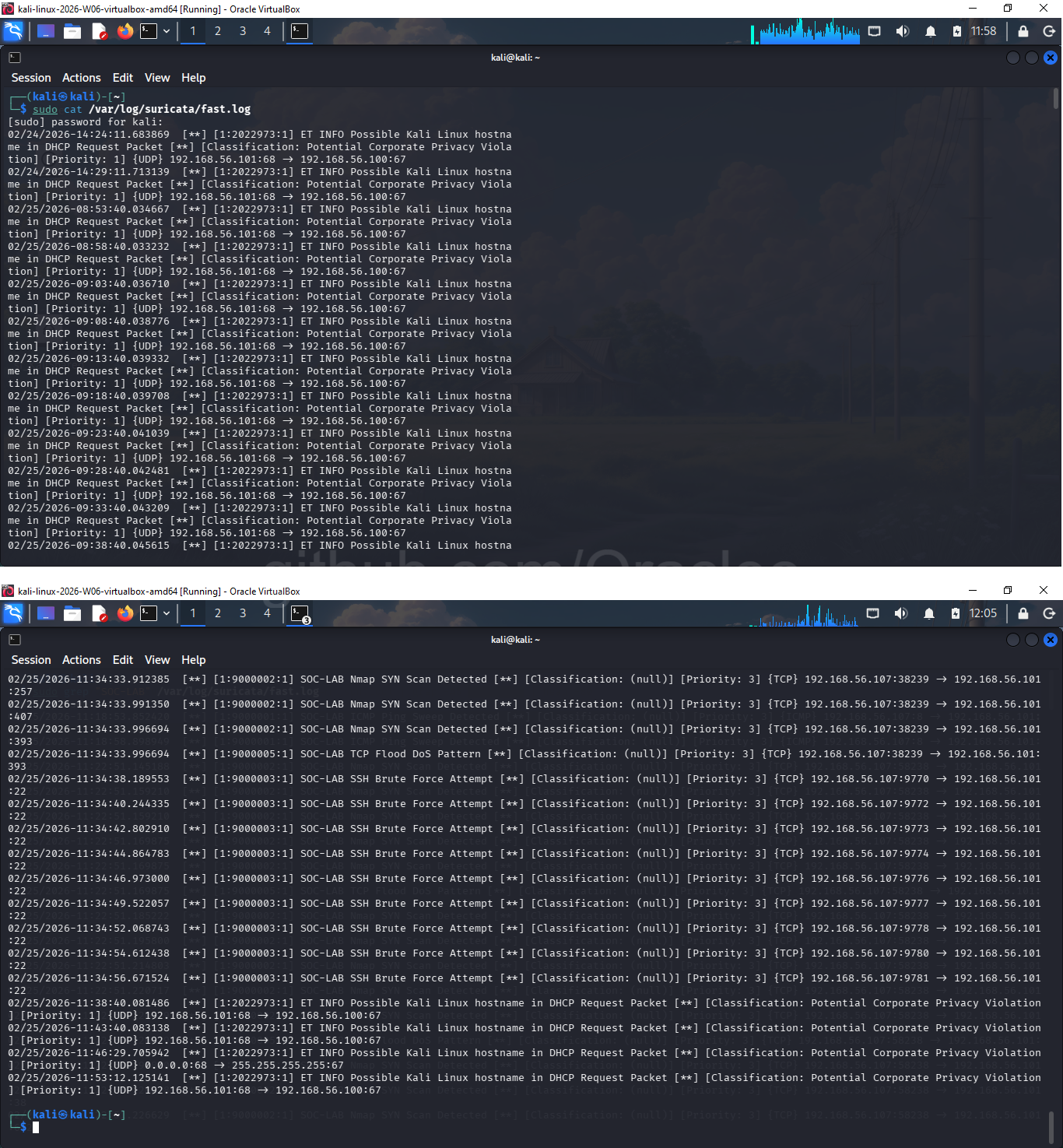 Suricata fast.log 告警